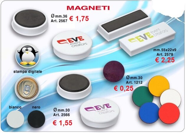 MAGNETI IN PLASTICA MAGNETI