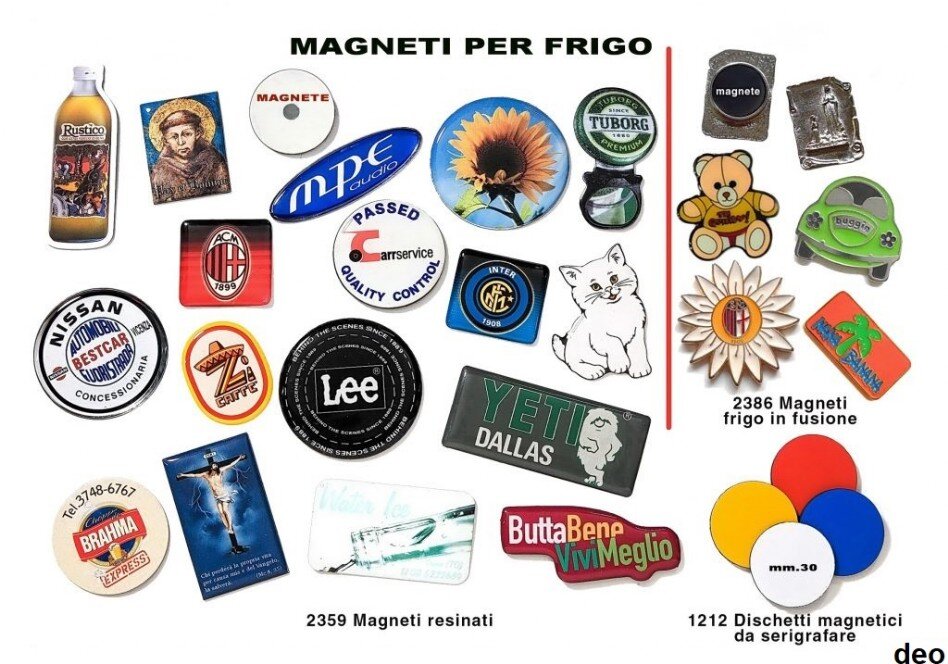 Produzione calamite da frigo - Produzione calamite souvenirs